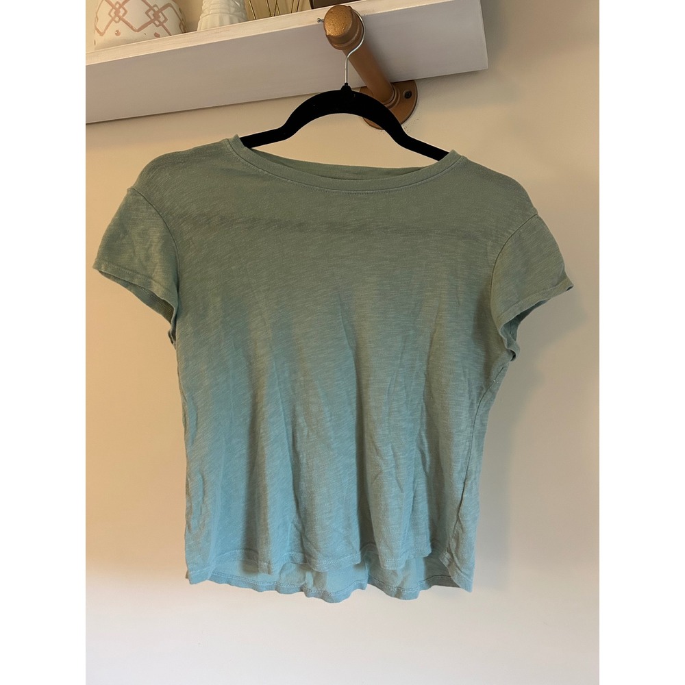 Bella‎ Dahl Sage Green Short Sleeve Crew Neck T Shirt Womens Size S